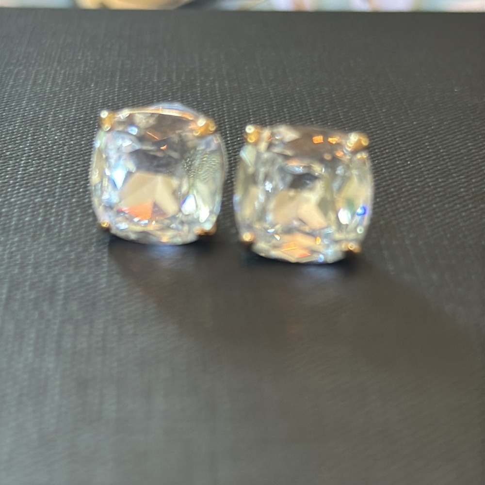 Kate Spade Gold and Crystal Stud Earrings